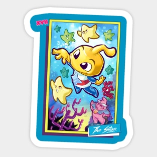 Saturday Morning Tarot XVII The Star Sticker